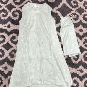 Charming Mint Green Daisy Kids Sleep Sack